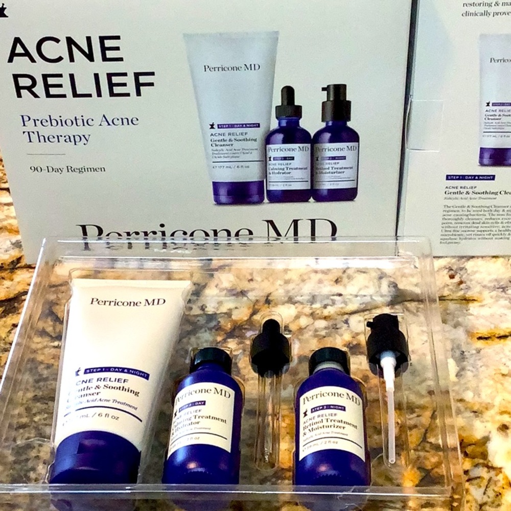 Perricone MD Acne relief kit 90 day regimen - brand new in box
